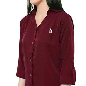 Chemise pour femmes, respirante, col rabattu, tendance, 100% coton, logo personnalisable sur le devant, prix de gros, pour usage professionnel - Product Image 4
