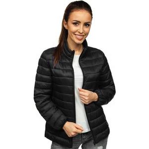 Veste rembourrée en coton à fermeture éclair chaude pour femmes Veste matelassée en duvet respirante à manches longues coupe ajustée - Product Image 4