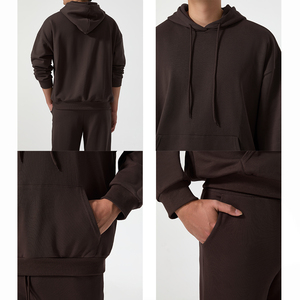 Conjunto Deportivo de Alta Calidad para Hombre, Sudadera con Capucha y Pantalones Deportivos Ajustados, Bordado, Modelo 2027 - Product Image 2