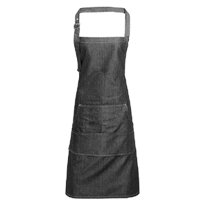 Factory Provide Durable Kitchen Cooking Custom Print Embroidery Small OEM MOQ 100% Organic Cotton GOTS Certificate Men Apron Set - Product Image 6