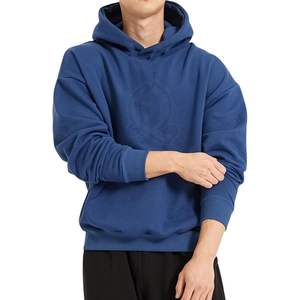 Sweat-shirts à capuche vierges pour hommes, épais, coupe oversize, épaules tombantes, multicolores, service de fabrication de logos personnalisés, vente en gros - Product Image 2