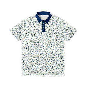 Polos de algodón 100% para hombre, informales, de manga corta, ajustados, con bordado personalizado, suministro directo de fábrica OEM, comodidad transpirable - Product Image 1