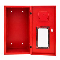Armoire pour extincteur avec fenêtre en verre, équipement de sécurité incendie mural, acier thermolaqué, personnalisable