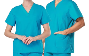 Ensembles de gommages médicaux gris unisexe pour infirmières et médecins Uniformes hospitaliers élégants - Product Image 6