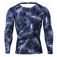 Grapping MMA Rashguard Sublimation Compression chemise Bjj Rashguard personnalisé imprimé hommes hommes technologie OEM chemise à manches longues