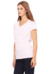 Bella Canvas Womens Relaxed Ringspun peinado con cuello en V Camiseta de algodón con cuello en V para mujer - Product Image 5