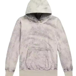 Sweat-shirts pour hommes en molleton délavé à l'acide, impression numérique, respirants, séchage rapide, logo personnalisé, style décontracté - Product Image 1