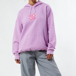 Sudadera con capucha corta de invierno de algodón de alta calidad para mujer Estilo de calle personalizado a la venta Precio de cuello con capucha - Product Image 4