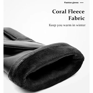 Guantes de conducción de cuero genuino con estampado de logotipo personalizado OEM para invierno equipo de equitación impermeable multicolor para escenas diarias y de esquí - Product Image 3