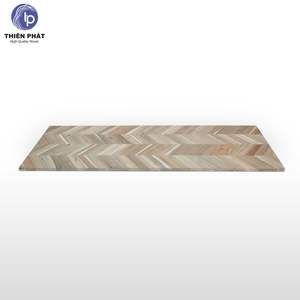 Encimera de Madera de Acacia Chevron, Grado BC, 25x120 Pulgadas, Grosor Personalizable de 1.25~1.5 Pulgadas, para Gabinetes de Cocina - Product Image 3