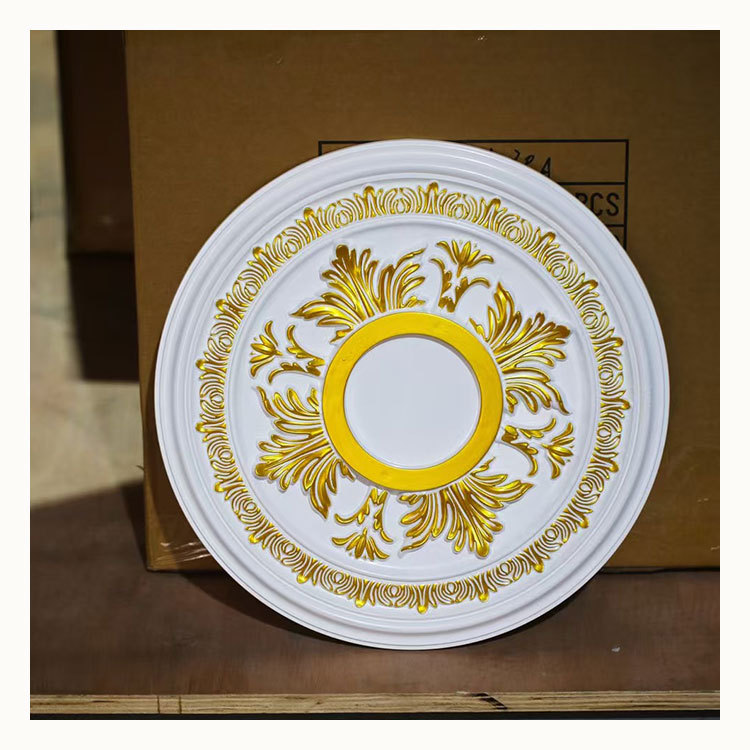 Factory Direct Sales European Design Polyurethane Ceiling Lamp Decoration for Villa & Hotel Modern Lightweight