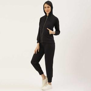 Service OEM de haute qualité Logo personnalisé Survêtement Pantalon de survêtement et vêtements de jogging Fermeture Éclair Femmes Survêtement 2 pièces pour les femmes à vendre - Product Image 2
