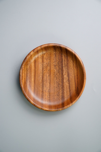 Platos de madera de teca natural para utensilios de cocina orgánicos Platos de madera grabados personalizados para regalos Platos de madera de acacia para cero residuos - Product Image 2