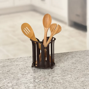 Best Selling Stylish Metal Cutlery Holder Heart Shape Spoon Flatware Organizer Modern Design Kitchen Home Wedding Restaurant Use - Product Image 3