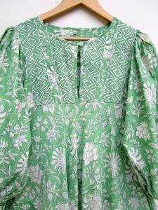 2024 collection en gros tie dye longue caftan col en v demi-manches rayonne tissu robe ample avec fente latérale printemps caftan - Product Image 5