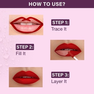 ลิปสติกลิควิดแบบลิควิดหรูหรากันน้ำติดทนนานฉลากส่วนตัวกำหนดยี่ห้อได้เอง - Product Image 4