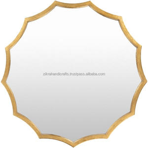 Espejo de diseño con soporte Rectangular para sala de estar, moderno y contemporáneo, decoración de pared de Metal, espejos montados completos - Product Image 3