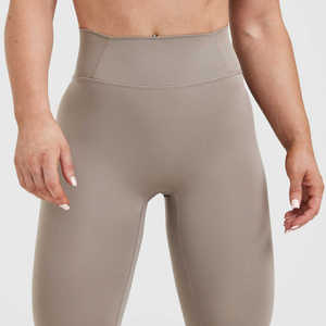 Leggings de yoga taille haute pour femmes, logo personnalisé, séchage rapide, respirant, serré, vêtements actifs, en soie, élasthanne et nylon, nouvel arrivage - Product Image 4
