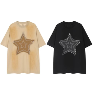 Fabricant sur mesure de streetwear en coton lourd, polyester/coton, vintage, surdimensionné, pour hommes, avec broderie et patchs usés - Product Image 4