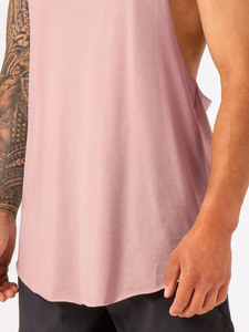 Vente en gros Logo personnalisé 100% coton Stringer Gym Vest Sleeveless Y Back Fitness Singlet Workout Muscle Bodybuilding Hommes Débardeur - Product Image 6