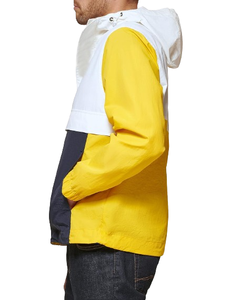 Chaqueta Cortavientos de Primavera de Alta Calidad para Hombre, Chaqueta Cortavientos con Capucha de Nailon Personalizada con Media Cremallera - Product Image 4