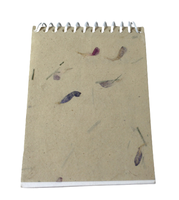 Carnets spirales 100 % jute en gros avec logo personnalisé pour étudiants, journaux de jardinage, écriture et agendas de voyage