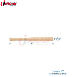 Set of 2 Unfinished 12-Inch Mini Wood <b>Baseball</b> <b>Bats</b> High Quality Professional Award-Winning <b>Bat</b> - Product Image 3
