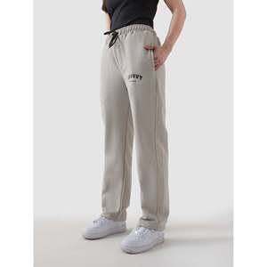 Customizable Logo 100% Cotton Essential Trousers for Men <b>Chalk</b>-Colored Baggy Pants in Sizes XL to 6XL with Zipper Decorations - Product Image 6