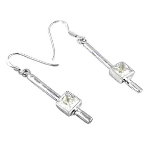 Pendientes de Plata 925 con Circonita Cúbica Cuadrada para Mujer, Joyería Elegante y a la Moda - Product Image 2
