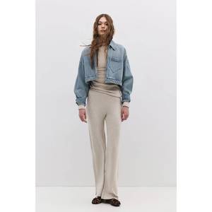 Pantalons décontractés pour femmes - Coupe régulière élégante 100% coton - Product Image 1