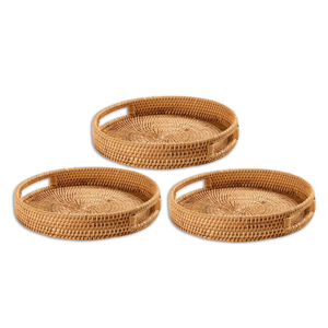ถาดหวายทออย่างสวยงามที่นำความอบอุ่นและการใช้งานไปยังทุกพื้นที่ - Product Image 1