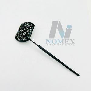 Espejo de inspección de pestañas de forma rectangular con destellos brillantes Espejo de pestañas sostenible de grado quirúrgico con logotipo personalizado - Product Image 1