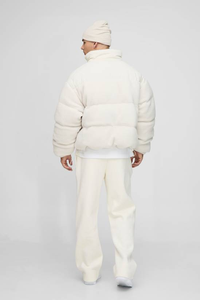 Chaqueta de Lona Personalizada Cortavientos OEM para Hombre, Chaqueta de Invierno de Talla Grande, Cálida, de Alta Calidad, Estilo Urbano, con Logotipo Frontal - Product Image 5