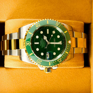 Montre automatique de luxe avec fond de boîtier en acier inoxydable, cadran en cristal saphir, étanche 5 bars - Product Image 3