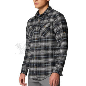 Camisas de franela a cuadros Retro de estilo urbano a la moda, diseño personalizado, ropa de calle de algodón 100%, característica transpirable - Product Image 3