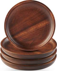 Sous-verres en bois d'acacia poli Tailles personnalisées carrées rondes durables pour les paramètres de bar de restaurant et de table à manger - Product Image 2