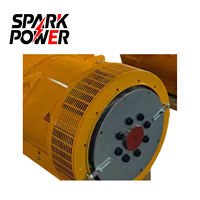 Alternador de CA sin escobillas de 200KW con cable de cobre 100%, de un solo/doble rodamiento, silencioso, de bastidor abierto, ATS, fabricado en China, sistema de refrigeración por agua 100%