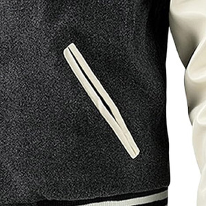 Veste universitaire en laine à la mode pour garçons veste Letterman imprimée de logo personnalisé pour une utilisation en extérieur - Product Image 3