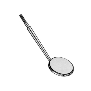 Miroir buccal dentaire à tête rhodiée, surface avant simple, à embase conique, instruments manuels en acier inoxydable, poignée ergonomique pour os - Product Image 4