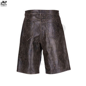 New Knee Length <b>Shorts</b> Genuine Leather <b>Shorts</b> For <b>Men</b> Cool And Breathable High Quality <b>Men</b> <b>Slim</b> <b>Fit</b> Leather <b>Shorts</b> - Product Image 5