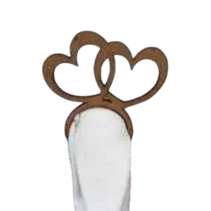 Anillo de Servilleta Moderno de Hierro en Forma de Corazón al por Mayor para Decoración de Mesa de Boda, Aniversario, Fiesta, Accesorio de Estilo Rústico en Oferta - Product Image 1