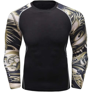 Meilleures ventes Rash Guard MMA pour hommes Qualité supérieure Short Écologique Personnalisable Protection solaire Compression Fabriqué en nylon Natation - Product Image 6