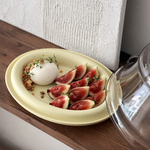 Assiette à dessert ovale classique en plastique moderne, écologique et résistante au lave-vaisselle - Product Image 2