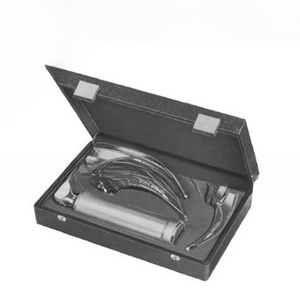 Ensemble de laryngoscope en acier inoxydable réutilisable, kit d'intubation des voies respiratoires avec lames et poignée pour l'anesthésie, les urgences et l'utilisation hospitalière - Product Image 6