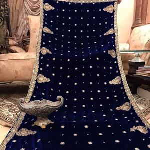 2023 Venta caliente moda india pakistaní Salwar Kameez colección de Bodas de lujo pesado piedra terciopelo bordado algodón Fantasía - Product Image 1