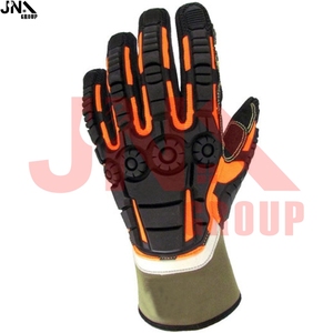 Guantes de mecánico TPR duraderos de alta calidad, resistentes a cortes industriales, resistentes a impactos, protección para las manos, seguridad para trabajar - Product Image 2