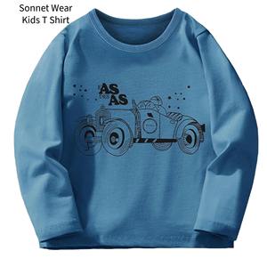 Camiseta de Manga Larga Estampada de Algodón para Niños, Ropa Casual - Product Image 3