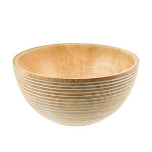 Bol en bois décoratif fait à la main Artisanat unique Finition naturelle Décoration rustique - Product Image 4