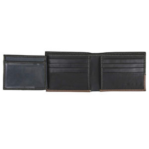 Portefeuille de cartes de crédit en cuir véritable Offre Spéciale personnalisé pour hommes Porte-cartes en cuir lisse avec blocage RFID Portefeuille mince à deux volets pour hommes - Product Image 3