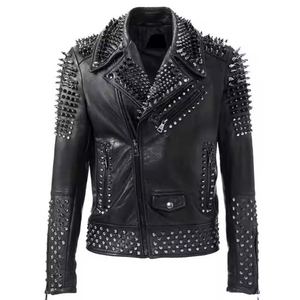 Veste d'hiver pour homme, respirante, décontractée, tendance, chaude et confortable, avec clous - Product Image 1